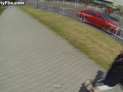 フェラチオ, 巨乳な, チェコ, 自然山雀, アウトドア, ハメ撮り, 公共, 馬乗り