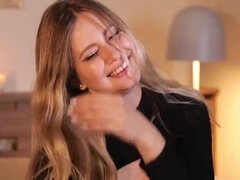 Stella Cardo - Pretty Blonde Teen with Big Natural Tits Masturbates Her Wet Pussy to Orgasm