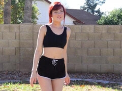 Hd, Masturbación, Al aire libre, Público, Solo, Adolescente, Tetas, Juguetes