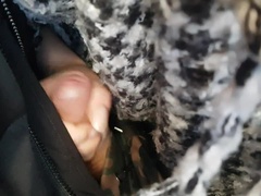 I couldn't wait anymore! Jerking and sucking cock on a public plane.