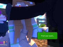 SliperyT Amber's Cum-Filled Horse in Minecraft