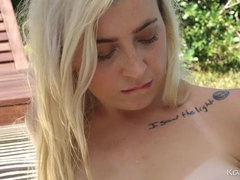 Amateur, Blonde, Hairy, Hd, Outdoor, Pool, Solo, Strip
