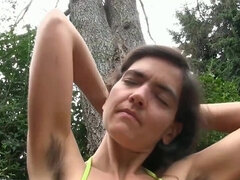 Chica, Clitoris, Fetiche, Peludo, Hd, Orgasmo, Al aire libre, Vibrador