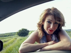 素人, アナル, お尻, フェラチオ, 車, Hd, 熟年, アウトドア