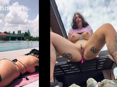 Leie, Grosse titten, Geschnappt, Kompilation, Nackt, Im freien, Solo, Netzkamera