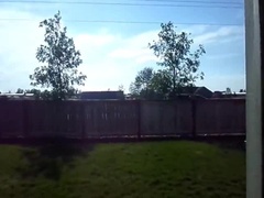 18-Year-Old Mya Lane Gives Backyard Blowjob in Summer and Winter - Amateur Outdoor Fun