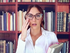 Doigter, Béant, Lunettes, Masturbation, Solo, Dénudage, Professeur, Webcam