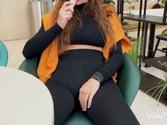 Amateur, Culo grande, Al aire libre, Público, Coño
