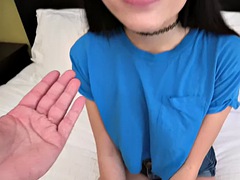 18 jaar, Enthousiasteling, Grote lul, Schattig, Omie, Latijnse vrouw, Gezichtspunt, Tiener