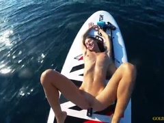 Playa, Atrapados, Corridas, Tetas naturales, Al aire libre, Público, Coño, Flaco