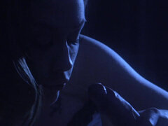 ブロンド, クリトリス, チン, 手コキする, 旦那, オナニー, 淫乱熟女, 濡れ