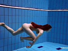 Chica, Bikini, Europeo, Fetiche, Piscina, Solo, Adolescente, Tetas