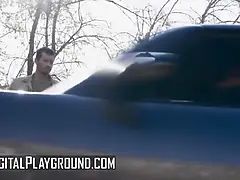 Tromperie, Conversation vulgaire, Hd, Monstre, Naturelle, Public, Chevaucher, Rasée