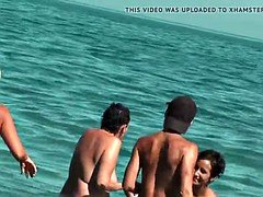 Erstaunlich, Strand, Nackt, Pov