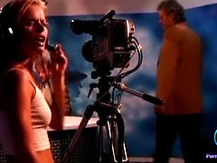 Pretty Dora Venter roleplaying as a horny newscaster