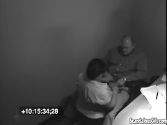 素人, ぽっちゃり, デカパイ, フェラチオ, イく瞬間, オフィス, ヤリマン, フェラする