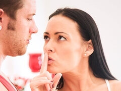 Leie, Grosser schwanz, Grosse titten, Blasen, Braunhaarige, Schwanz, Milf, Muschi