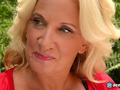 デカ尻, デカパイ, ブロンド, フェラチオ, 口内発射, イく瞬間, 熟年, 淫乱熟女