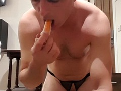 Leie, In den arsch, Crossdresser, Schwul, Hardcore, Spielzeuge