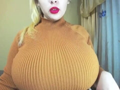 Wohlbeleibte schöne frauen, Grosse titten, Blondine, Vollbusig, Monster, Natürlichen titten, Solo, Titten