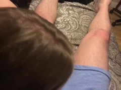 Amateur, Sucer une bite, Rondelette, Tir de sperme, Naturelle, Seins naturels, Pov, Nénés