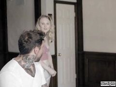 Virgin girl fucked rough by an older guy