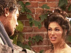 デカチン, 茶髪の, バック, なめる, オマンコ, シャワー, ヴィンテージ, 濡れ