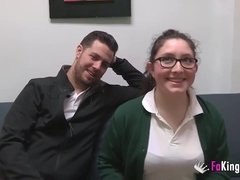 Leie, Blasen, Braunhaarige, Pummelig, Brille, Schulmädchen