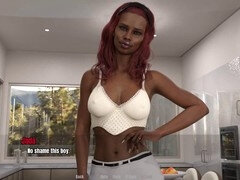 Dreidimensional, Leie, Schwarz, Schwarz, Spiele, Reif, Milf, Taboo