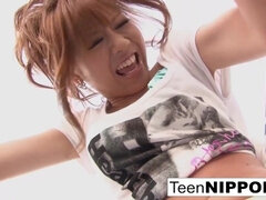 アジア人, フェラチオ, 茶髪の, 顔射, 女, 日本人, 一人, ティーン