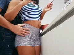 Cul à la bouche, Gros cul, Embrassement, Petite femme, Chatte, Séduite, Jarretelles