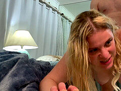 Helping, stepmom, blond