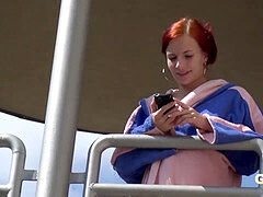 Amateur, Noire, Compilation, De plein air, Public, Rousse roux