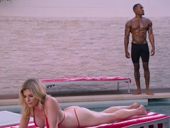 Negro, Rubia, Mamada, Corridas faciales, Pajear, Sexo duro, Hd, Interracial