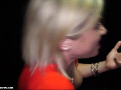 Grote lul, Blond, Pijpbeurt, Sperma shot, Diep in de keel, Lul, Muurgat, Hardcore