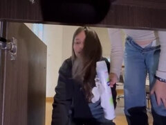 Blonde Maid Scarlett Gets Horny While Cleaning