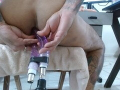 Amateur, Doble anal, Doble penetracion, Gay, Masturbación, Orgasmo, Próstata, Vibrador