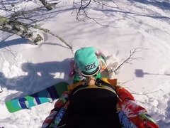 素人, ブロンド, アウトドア, 公共