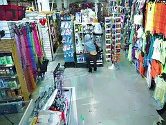 Asian babe Jade Noir caught shoplifting and fucked