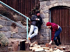 Angel Wicky Knows How To Handle Hard Wood