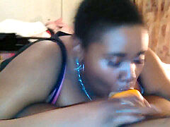 Enthousiasteling, Mooie dikke vrouwen, Zwart, Pijpbeurt, Eten