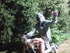 Blonde, Sucer une bite, En levrette, Lunettes, Nue  à poil, De plein air, Étudiant