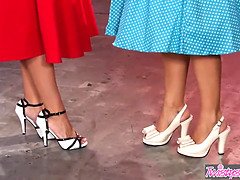 エロ熟女, ヒール, キス, レズビアン, なめる, 淫乱熟女, 母, オマンコ