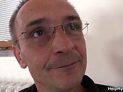 お尻, フェラチオ, 茶髪の, チェコ, シゴき, 母, ティーン, 妻