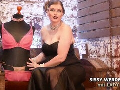 German, sissy training, chastity cage