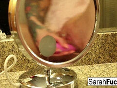 Arsch, Blondine, Masturbation, Milf, Dürr, Solo, Tätowierung, Spielzeuge