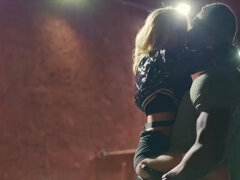 The tight Blonde Emma rides the huge BBC of Rob Piper