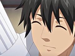 Noire, Sucer une bite, Éjaculation interne, Tir de sperme, Noir ébène, Lingerie, Bureau, Nénés