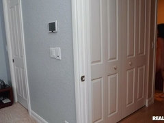 Cuarto de baño, Tetas grandes, Negro, Corridas, Polla, Estilo perrito, Atragantadas, Marido