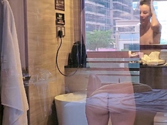 Amateur, Brunette brune, Hd, Hôtel, Douche, Softcore, Solo, Voyeur